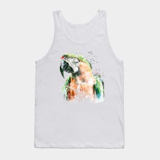 Military Macaw Parrot Head Tank Top